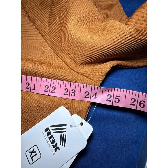 NWT RBX turtleneck mustard athletic sweater womens XL performance‎ athleisure - Picture 6 of 8